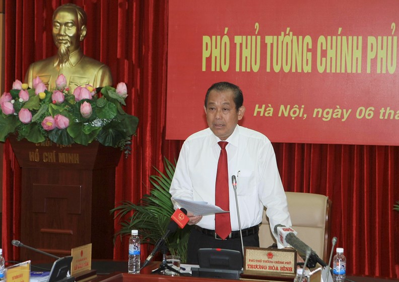Phó Thủ tướng Trương Hòa Bình làm việc với Bộ Nội vụ - ảnh 1